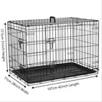 Dog Cage Puppy Training Crate Small Medium with Leakproof, Easy Assembly - product gallery image 16