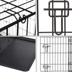 Dog Cage Puppy Training Crate Small Medium with Leakproof, Easy Assembly - product gallery image 21
