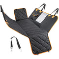 Dog Car Seat Covers & Hammock with Waterproof, Cover Back Mesh Window Storage Pocket - Black option