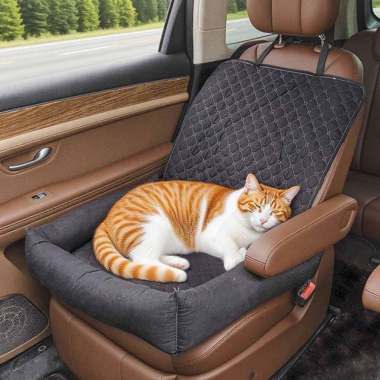 Dog Car Seats & Booster Seat with Machine-Washable, Non-Slip - product gallery image 2