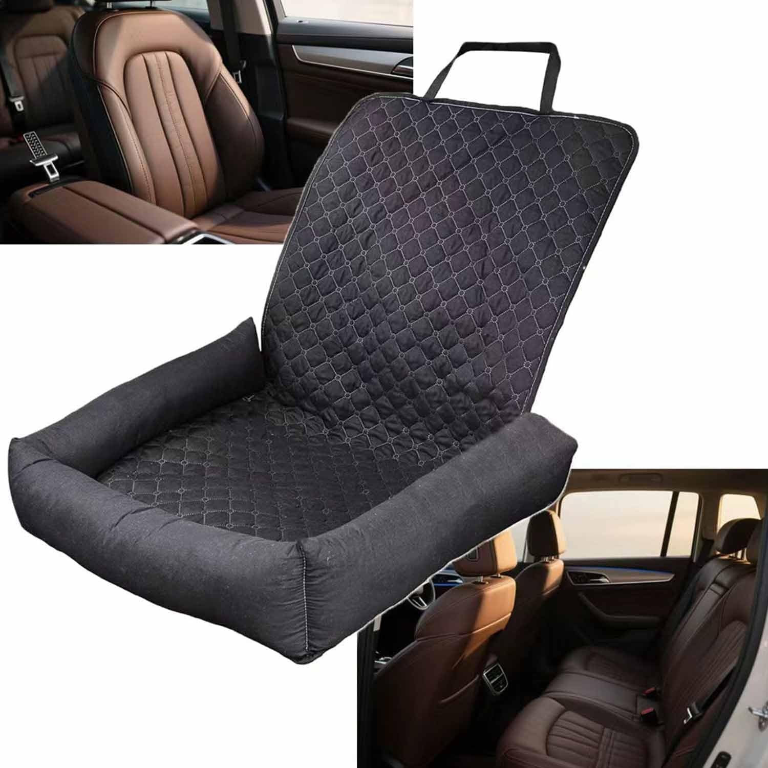 Dog Car Seats & Booster Seat with Machine-Washable, Non-Slip