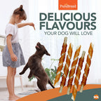 Dog Chew with 100pk, Chicken-Wrapped Rawhide Sticks - product gallery image 3