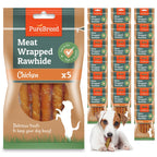 Dog Chew with 100pk, Chicken-Wrapped Rawhide Sticks