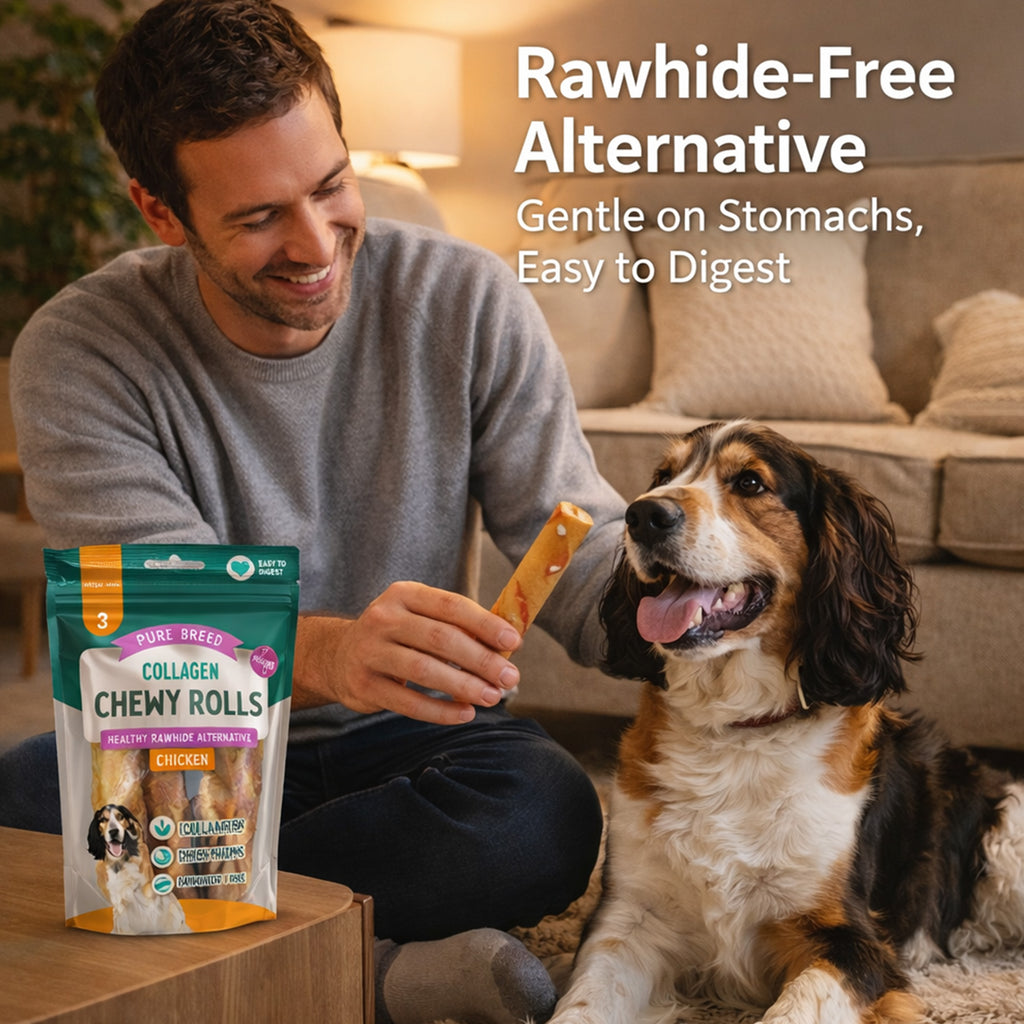 Dog Chew with 36 Pack, 36pk, Collagen Chews Rawhide Free Long Lasting - product gallery image 3