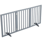 Dog Gate with Wall-Mounted, Foldable, Freestanding, Wood, L - product gallery image 5