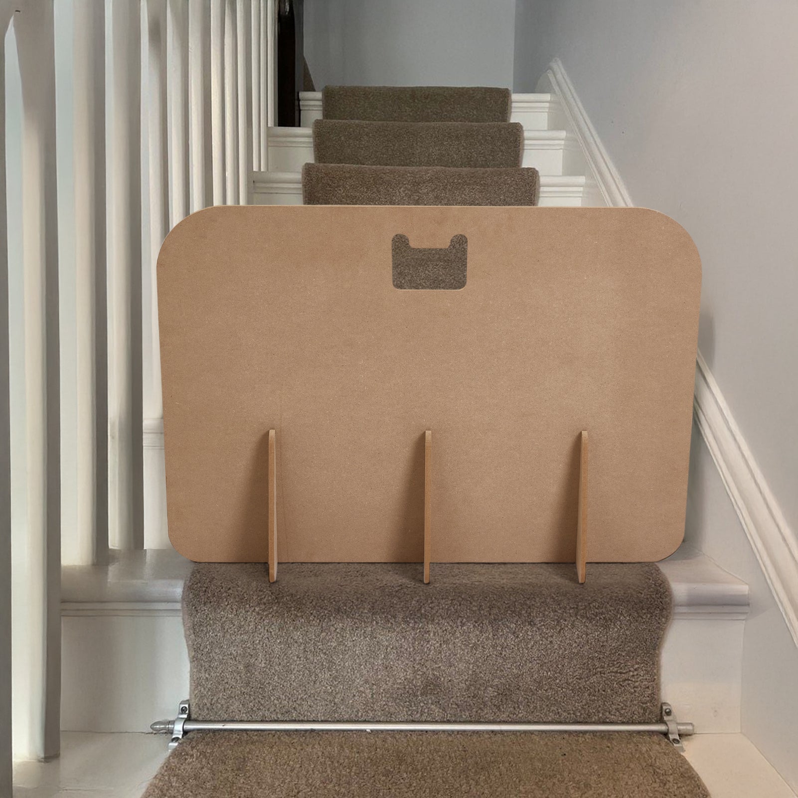 Dog Gates & Pet Barrier with Freestanding, 54cm, Wood, 75*54cm - product gallery image 3