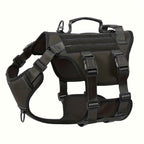 Dog Harness with No Pull Full Body Soft Padded for travel - Black, S option