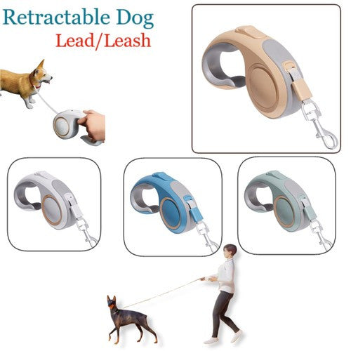 Dog Lead with Non-Slip, Lockable, 5M, One-size, 5M Retractable Leash Tangle-Free Swivel - product gallery image 9