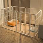 Dog Playpen with Metal, Iron, Heavy Duty Metal Panel 120x60x60cm Portable - product gallery image 3