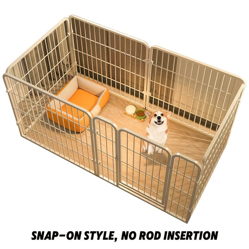 Dog Playpen with Metal, Iron, Heavy Duty Metal Panel 120x60x60cm Portable - Iron option