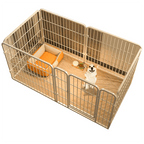 Dog Playpen with Metal, Iron, Heavy Duty Metal Panel 120x60x60cm Portable