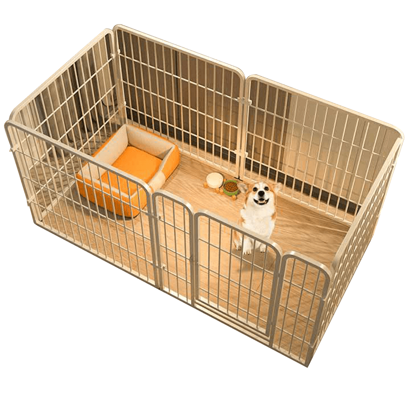 Dog Playpen with Metal, Iron, Heavy Duty Metal Panel 120x60x60cm Portable