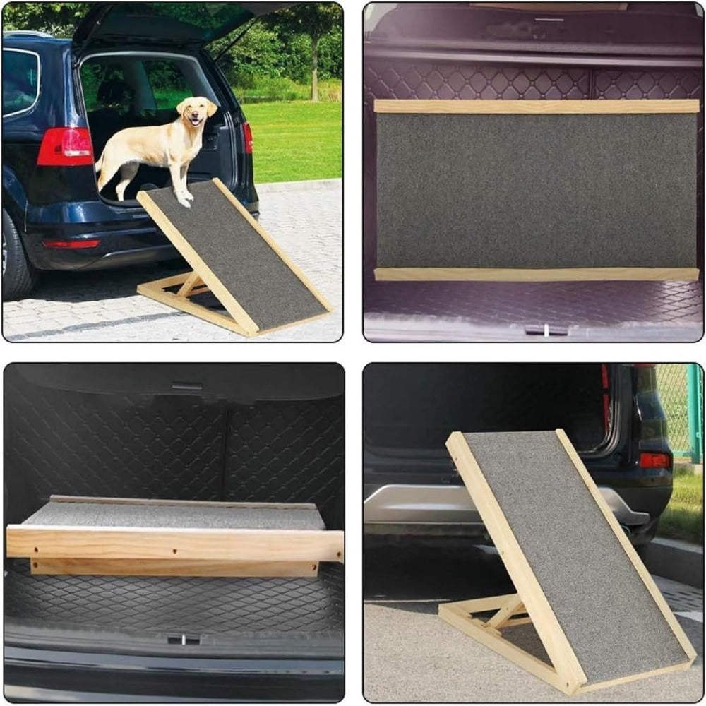 Dog Ramp with Foldable, Adjustable Height, Non-Slip, 150kg - product gallery image 3