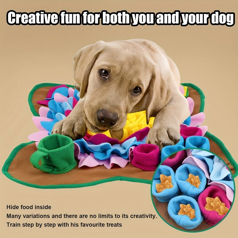 Dog Snuffle Mat with Foldable, Non-Slip, 48x48cm Nose Training Slow Feeder Puzzle - product gallery image 3