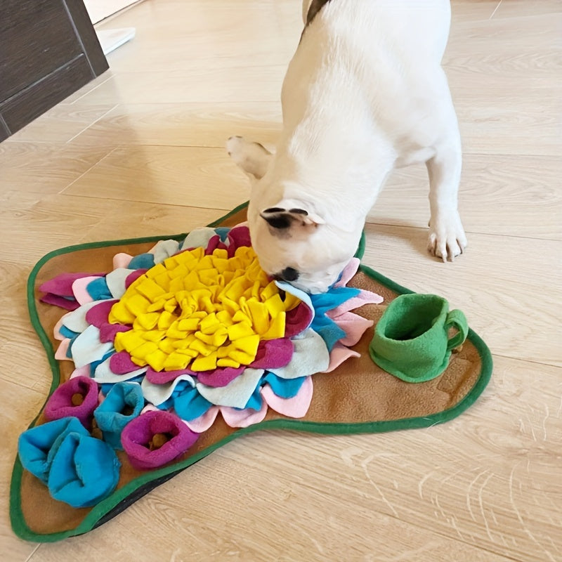 Dog Snuffle Mat with Foldable, Non-Slip, 48x48cm Nose Training Slow Feeder Puzzle - product gallery image 4