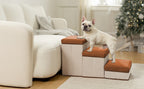Dog Stair with Foldable, 3, Foldable Stairs Tier Storage Compartments - product gallery image 8