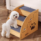 Dog stairs for small dog with Non-Slip, Wood, dogs, two or three step bed - product gallery image 4