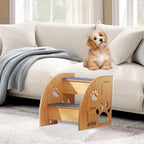 Dog stairs for small dog with Non-Slip, Wood, dogs, two or three step bed - product gallery image 5
