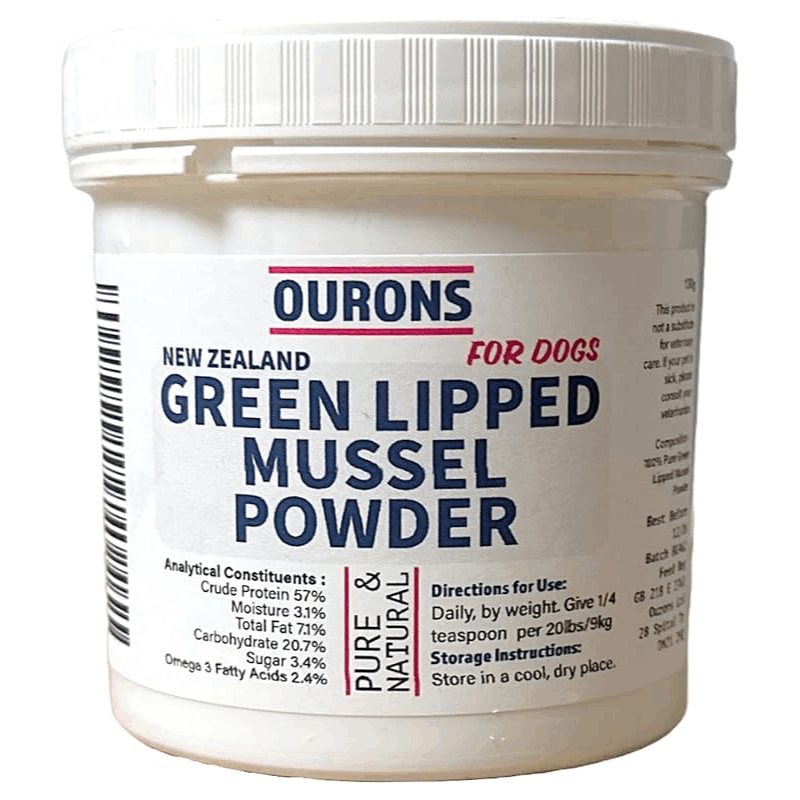 Dog Supplement with 130g, Fish, Green Lipped Mussel Powder Dogs Natural