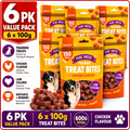 Dog Treat with 600g, 6 Pack, 6pk, Training Treats Chicken Flavour Bite Low - 6pk option