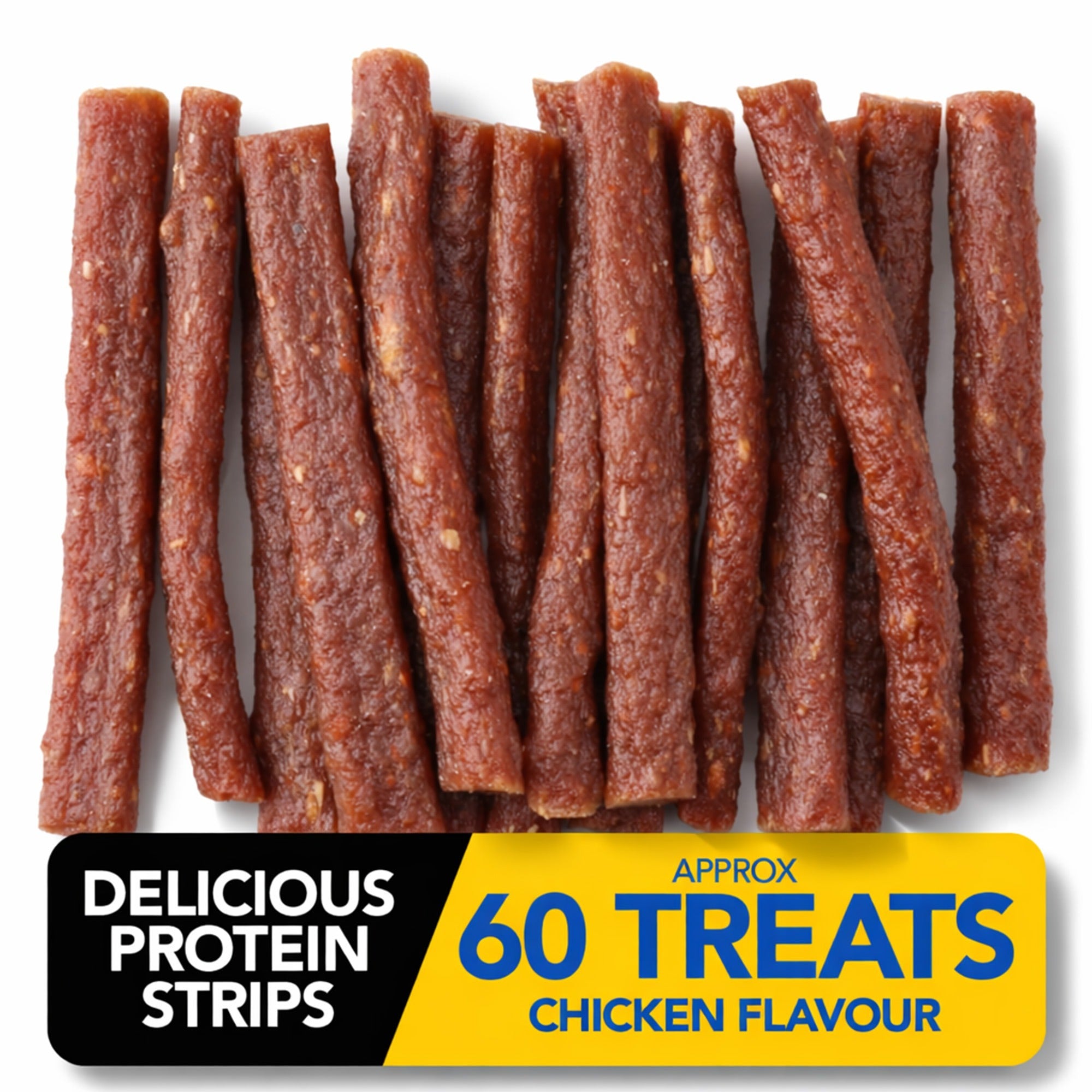 Dog Treat with 600g, Chicken Protein Strips Dogs (4x150g) High