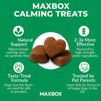 Dog Treat with calming for dog, Calming Treats Soft Chews MAXBOX Stress