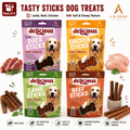 Dog Treat with Pack of 4, Meat Stick Variety Four Flavours
