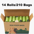Dog Waste Bag with Leakproof, Plastic, 14 Rolls, Poop Bags Count Rolls Leak-Proof Extra