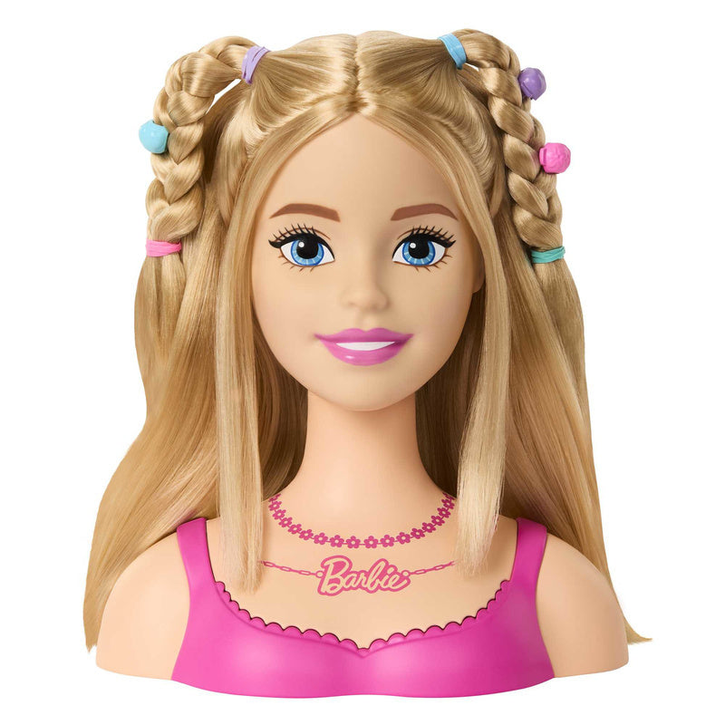 Dolls & Accessorie with 260 mm x 263 mm x 103 mm, Barbie Doll Styling Head Blonde Hair - product gallery image 4
