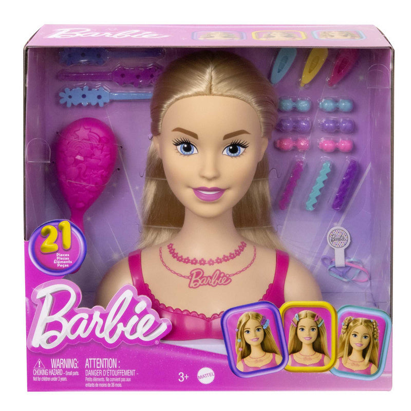Dolls & Accessorie with 260 mm x 263 mm x 103 mm, Barbie Doll Styling Head Blonde Hair - product gallery image 8