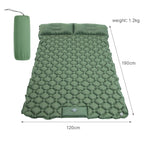 Double Camping Mat with Inflatable Built-In Foot Pump - product gallery image 3