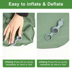 Double Camping Mat with Inflatable Built-In Foot Pump - product gallery image 5