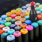 Double-headed Alcohol Marker with 168pcs, 80/120/168pcs Double-headed Markers, Bright - product gallery image 4