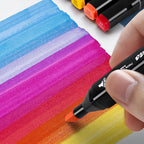 Double-headed Alcohol Marker with 168pcs, 80/120/168pcs Double-headed Markers, Bright - product gallery image 7