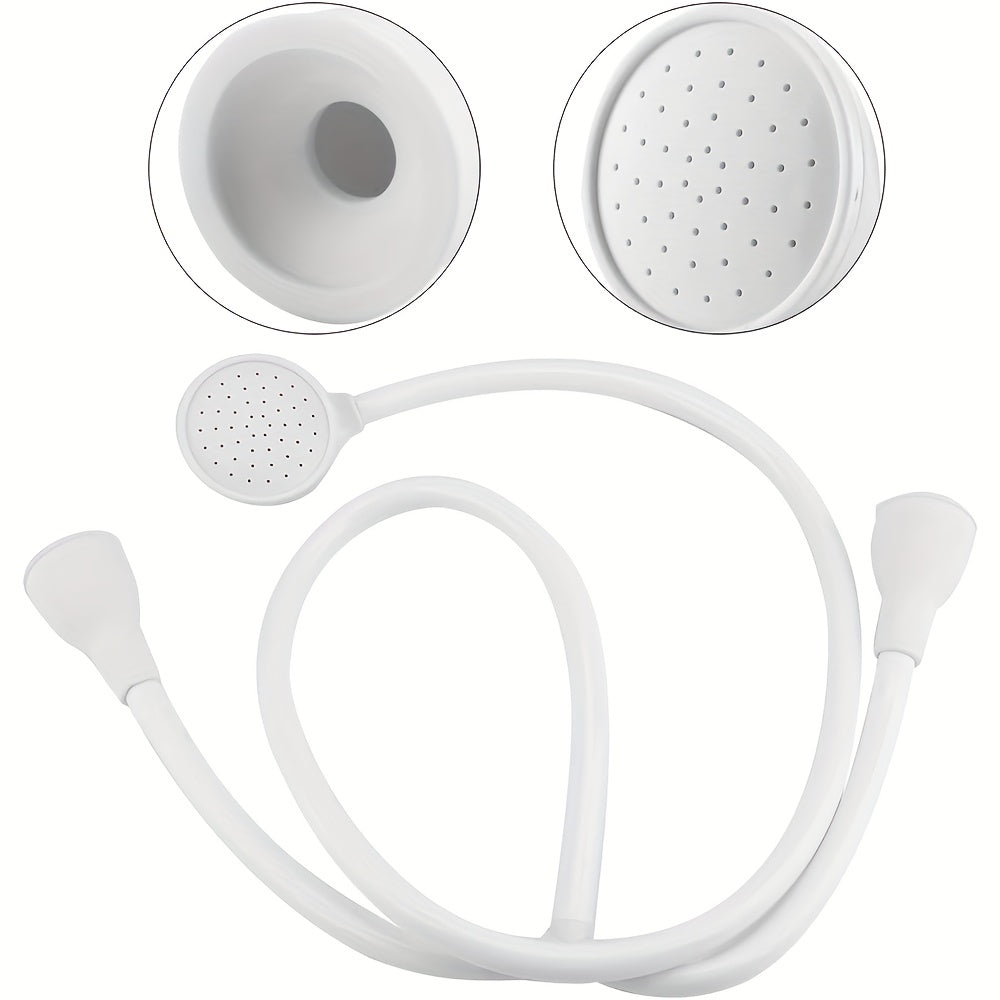 Double Tap Push On Bath Shower Head And with 120cm, 47.2in - product gallery image 4