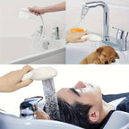 Double Tap Push On Bath Shower Head And with 120cm, 47.2in