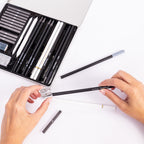 Drawing Pencil Set with Metal, 28 Piece, Qty., Piece Professional Sketching Kit Charcoal - product gallery image 7
