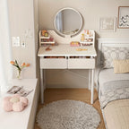 Dressing Table with Space-Saving, Wall-Mounted, Freestanding - product gallery image 2