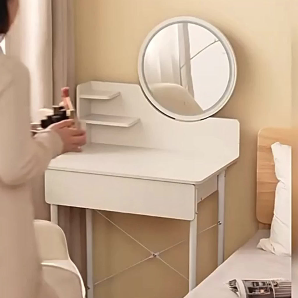 Dressing Table with Space-Saving, Wall-Mounted, Freestanding - product gallery image 5