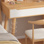 Dressing Table with Space-Saving, Wood Colour Dressing Table - product gallery image 4
