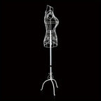 Dressmaking Mannequin Female Mannequin Stand Adjust Height Tripod Dress Stand with Metal - product gallery image 3