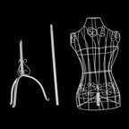 Dressmaking Mannequin Female Mannequin Stand Adjust Height Tripod Dress Stand with Metal - product gallery image 6