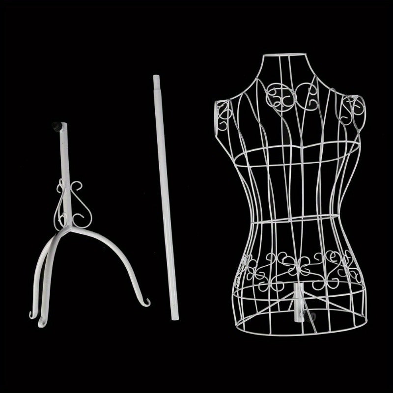 Dressmaking Mannequin Female Mannequin Stand Adjust Height Tripod Dress Stand with Metal - product gallery image 6