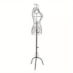 Dressmaking Mannequin Female Mannequin Stand Adjust Height Tripod Dress Stand with Metal - product gallery image 8