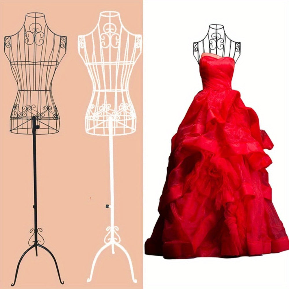 Dressmaking Mannequin Female Mannequin Stand Adjust Height Tripod Dress Stand with Metal