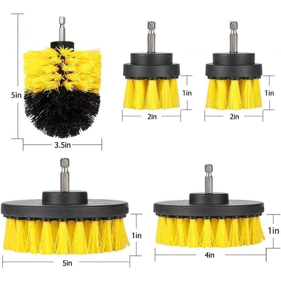 Drill Brush Kit with Ceramic, 5pcs, 5 Pack Drill Brush - product gallery image 3