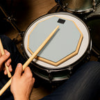 Drum Pad with Non-Slip, Wood, 6-Inch Double Sided Practice Stand Silent - product gallery image 9