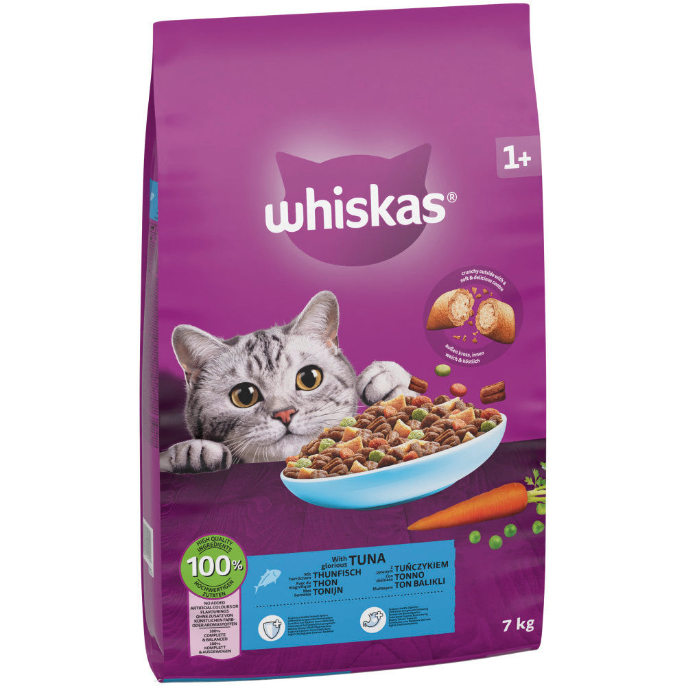 Dry Cat Food with 7kg, Chicken, Whiskas Adult Tuna Bulk Complete Nutrition - product gallery image 3