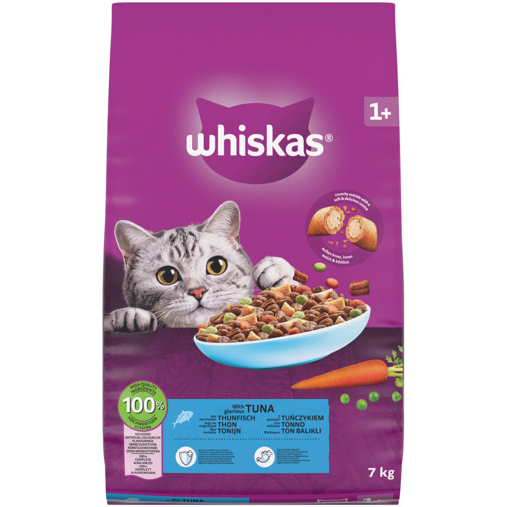 Dry Cat Food with 7kg, Chicken, Whiskas Adult Tuna Bulk Complete Nutrition - product gallery image 5