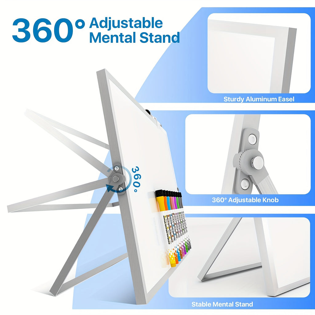 Dry Erase White Board with Stand with 30.48cm, 40.64cm - product gallery image 4